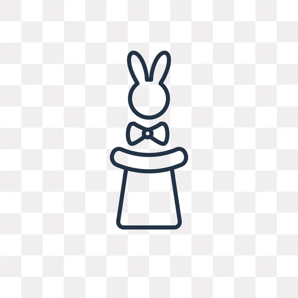 Векторні Контури Кролика Ізольовані Прозорому Фоні Високоякісна Концепція Прозорості Кролика — стоковий вектор