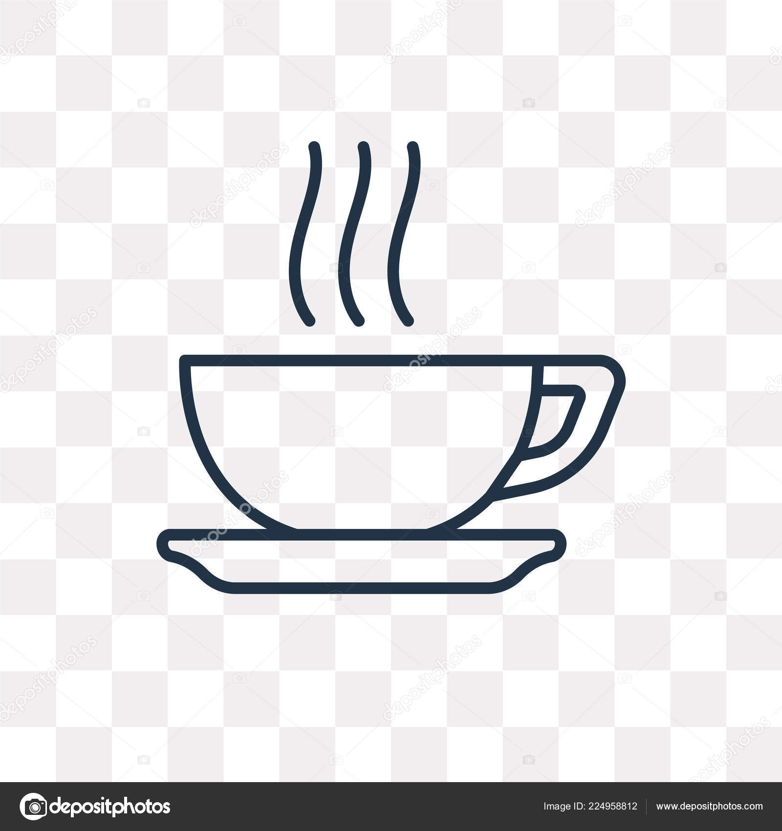 Transparent Coffee Cup Clipart - แก้ว กาแฟ ภาพ วาด, HD Png