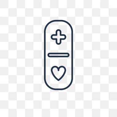 Kapsül vektör anahat simgesini şeffaf arka plan üzerinde yüksek kalitede doğrusal kapsül saydamlık kavramı izole olabilir kullanılan web ve mobil