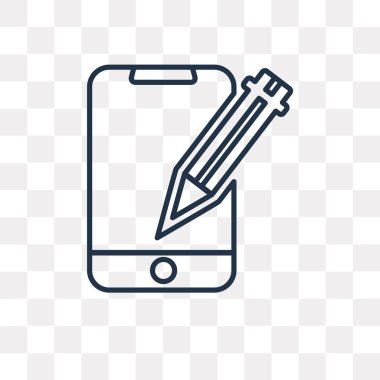 Araç vektör anahat simgesini şeffaf arka plan üzerinde izole düzenleme yüksek kalitede doğrusal düzenleme aracı saydamlık kavramı kullanılan web ve mobil olabilir