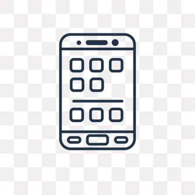 Menü vektör anahat simgesini şeffaf arka plan üzerinde yüksek kalite doğrusal menü şeffaflık anlayışı izole olabilir kullanılan web ve mobil