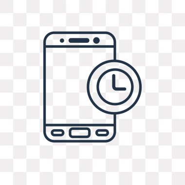 Dur izle vektör anahat simgesi şeffaf arka plan üzerinde yüksek kalitede doğrusal durağı izle şeffaflık concept izole kullanılan web ve mobil olabilir