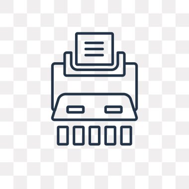 Shder vektör anahat simgesini şeffaf arka plan üzerinde yüksek kalitede doğrusal Shder saydamlık kavramı izole olabilir kullanılan web ve mobil