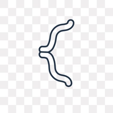 Küme ayracı vektör anahat simgesini şeffaf arka plan üzerinde yüksek kalitede doğrusal küme ayracı saydamlık kavramı izole kullanılan web ve mobil olabilir