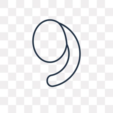 Nefes işareti vektör anahat simgesini şeffaf arka plan üzerinde yüksek kalitede doğrusal nefes işareti saydamlık kavramı izole olabilir kullanılan web ve mobil