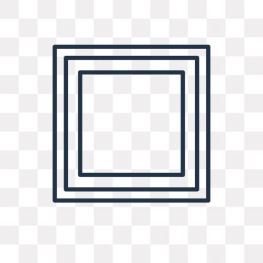 Dur vektör anahat simgesi şeffaf arka plan üzerinde yüksek kalitede doğrusal Stop saydamlık kavramı izole olabilir kullanılan web ve mobil