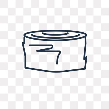 Günlük vektör anahat simgesini şeffaf arka plan üzerinde yüksek kalitede doğrusal günlük saydamlık kavramı izole olabilir kullanılan web ve mobil