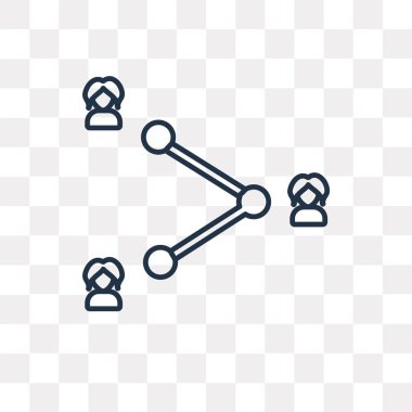 Pay vektör anahat kutsal kişilerin resmi şeffaf arka plan üzerinde yüksek kalitede doğrusal paylaşım saydamlık kavramı izole olabilir kullanılan web ve mobil