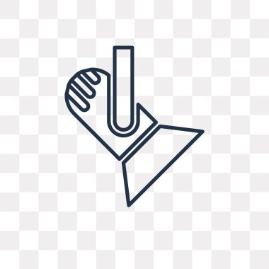 Spot vektör anahat simgesini şeffaf arka plan üzerinde yüksek kalitede doğrusal spot saydamlık kavramı izole olabilir kullanılan web ve mobil