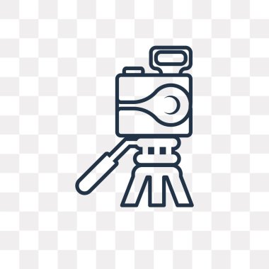 Fotoğraf vektör anahat simgesini şeffaf arka plan üzerinde yüksek kalitede doğrusal fotoğraf saydamlık kavramı izole olabilir kullanılan web ve mobil