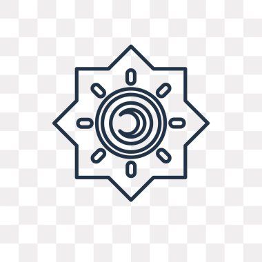 Işıklar anahat simgesini şeffaf arka plan üzerinde izole vektör, yüksek kalitede doğrusal ışık saydamlık kavramı kullanılan web ve mobil olabilir