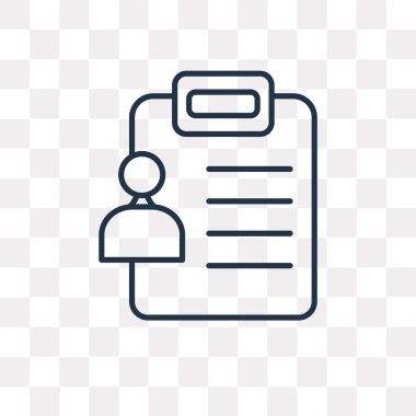 Sonuçları anahat simgesini şeffaf arka plan üzerinde izole vektör, yüksek kalitede doğrusal sonuçlar saydamlık kavramı kullanılan web ve mobil olabilir