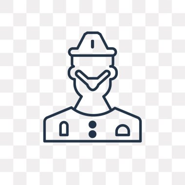 Cerrah vektör anahat simgesini şeffaf arka plan üzerinde yüksek kalitede doğrusal cerrah saydamlık kavramı izole olabilir kullanılan web ve mobil