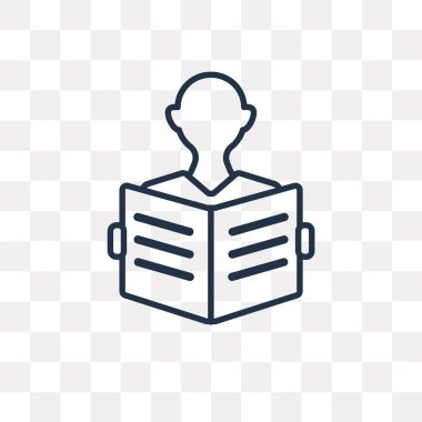 Gazete vektör anahat simgesini şeffaf arka plan üzerinde yüksek kalitede doğrusal gazete saydamlık kavramı izole olabilir kullanılan web ve mobil