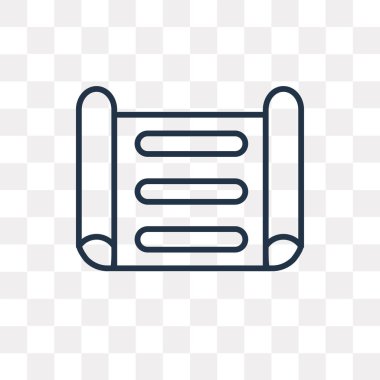 Yazdırma vektör anahat simgesini şeffaf arka plan üzerinde yüksek kalitede doğrusal yazdırma saydamlık kavramı izole olabilir kullanılan web ve mobil