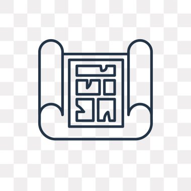 Yazdırma vektör anahat simgesini şeffaf arka plan üzerinde yüksek kalitede doğrusal yazdırma saydamlık kavramı izole olabilir kullanılan web ve mobil