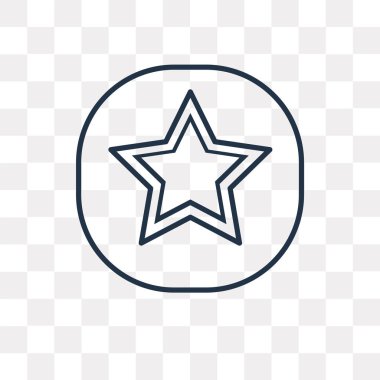 Bahai vektör anahat simgesini şeffaf arka plan üzerinde yüksek kalitede doğrusal Bahai saydamlık kavramı izole olabilir kullanılan web ve mobil