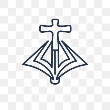 Manto vektör anahat simgesini şeffaf arka plan üzerinde yüksek kalitede doğrusal manto saydamlık kavramı izole olabilir kullanılan web ve mobil