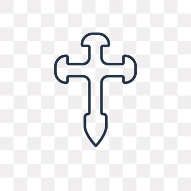 Aaronic sipariş kilise vektör anahat simgesini şeffaf arka plan üzerinde yüksek kalitede doğrusal Aaronic sipariş kilise saydamlık kavramı izole olabilir kullanılan web ve mobil