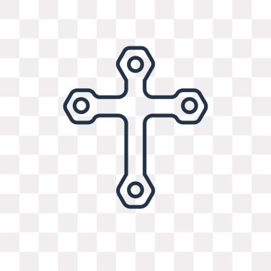 Şeffaf arka plan üzerinde izole vektör anahat simgesi kaliteli saydamlık kavramı doğrusal kullanılan web ve mobil olabilir