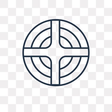 Pagan izm vektör anahat simgesini şeffaf arka plan üzerinde yüksek kalitede doğrusal Pagan izm saydamlık kavramı izole olabilir kullanılan web ve mobil