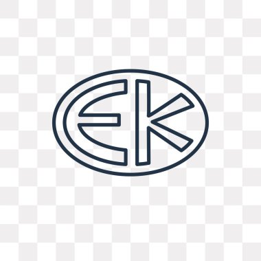 Eckankar vektör anahat simgesini şeffaf arka plan üzerinde yüksek kalitede doğrusal Eckankar saydamlık kavramı izole olabilir kullanılan web ve mobil
