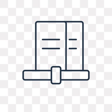 Arşiv vektör anahat simgesini şeffaf arka plan üzerinde izole paylaşmak, yüksek kalitede doğrusal paylaşım arşiv saydamlık kavramı kullanılan web ve mobil olabilir