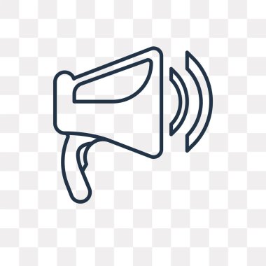 Vektör anahat simgesini şeffaf arka plan üzerinde izole pazarlama, yüksek kalitede doğrusal pazarlama saydamlık kavramı kullanılan web ve mobil olabilir