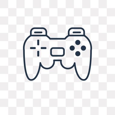 Tuş takımı vektör anahat simgesini şeffaf arka plan üzerinde yüksek kalitede doğrusal tuş takımı saydamlık kavramı izole olabilir kullanılan web ve mobil