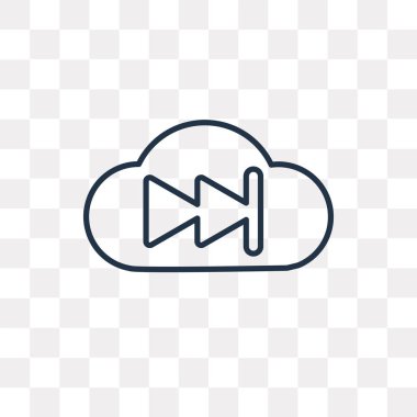 Hızlı ileri vektör anahat simgesini şeffaf arka plan üzerinde yüksek kalitede doğrusal hızlı ileri izole saydamlık kavramı kullanılan web ve mobil olabilir