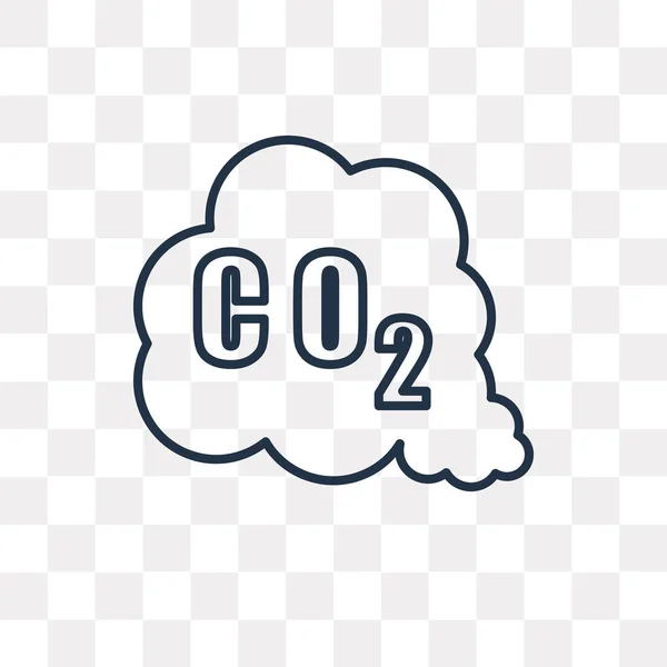 Co2 Gáz Vektor Szerkezeti Ikon Elszigetelt Átlátszó Háttér Kiváló Minőségű — Stock Vector