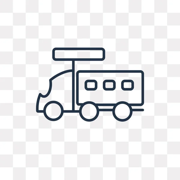 Icona Del Profilo Vettoriale Del Camion Isolato Sfondo Trasparente Concetto — Vettoriale Stock