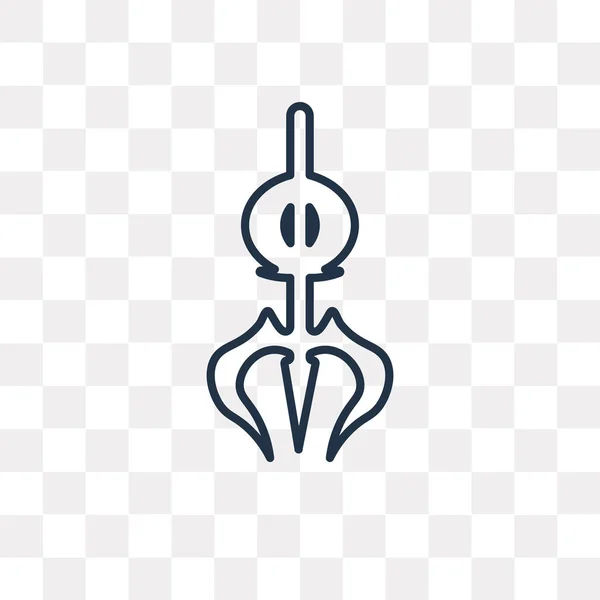 Shiva Vektor Outline Icon Isoliert Auf Transparentem Hintergrund Qualitativ Hochwertiges — Stockvektor