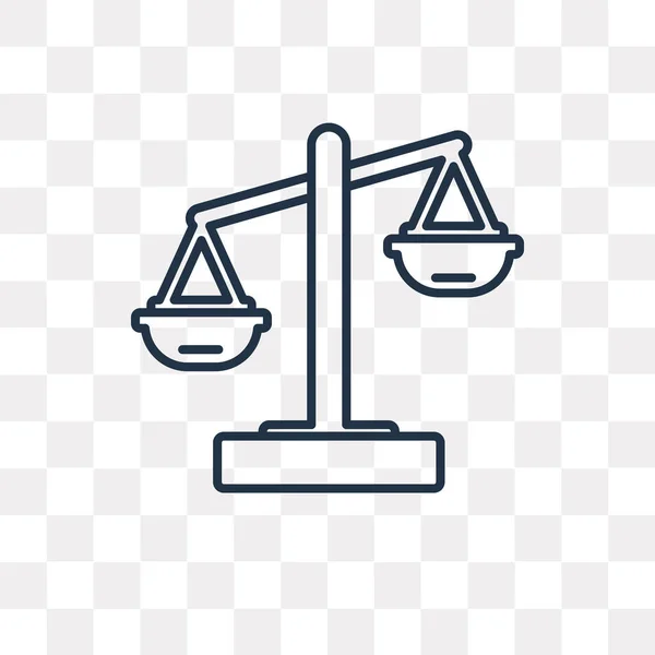 Логотип Вектора Закона Изолирован Прозрачном Фоне Высокое Качество Линейной Концепции — стоковый вектор