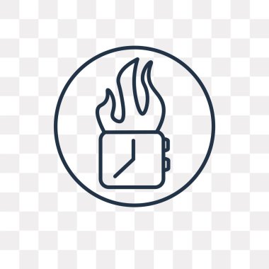 Son tarih vektör anahat simgesini şeffaf arka plan üzerinde yüksek kalitede doğrusal son tarih saydamlık kavramı izole kullanılan web ve mobil olabilir