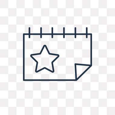 Saydam arka plan üzerinde yüksek kalitede doğrusal olay saydamlık kavramı izole olay vektör anahat simgesini kullandığınız web ve mobil olabilir