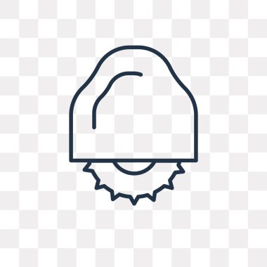 Daire vektör anahat simgesini şeffaf arka plan üzerinde izole gördüm, yüksek kalitede doğrusal daire testere saydamlık kavramı kullanılan web ve mobil olabilir