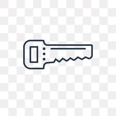 Saydam arka plan üzerinde yüksek kalitede doğrusal izole vektör anahat simgesini saydamlık kavramı kullanılan web ve mobil olabilir gördüm gördüm