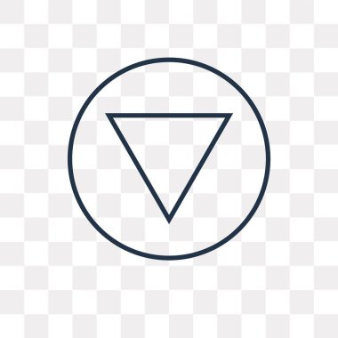 Verim vektör anahat simgesini şeffaf arka plan üzerinde yüksek kalitede doğrusal verim saydamlık kavramı izole olabilir kullanılan web ve mobil