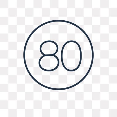 Hız sınırı vektör anahat simgesini şeffaf arka plan üzerinde yüksek kalitede doğrusal hız sınırı saydamlık kavramı izole olabilir kullanılan web ve mobil