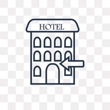 Şeffaf arka plan üzerinde yüksek kalitede doğrusal izole vektör anahat simgesini kontrol saydamlık kavramı içinde kullanılan web ve mobil olabilir kontrol edin