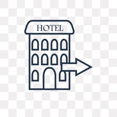 Vektör anahat simgesini şeffaf arka plan üzerinde yüksek kalitede doğrusal izole saydamlık kavramı kullanıma kullanılan web ve mobil bakın