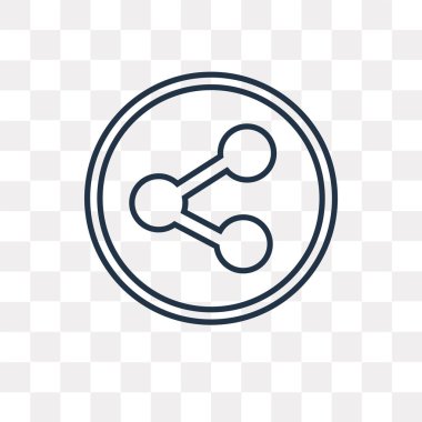 Pay vektör anahat kutsal kişilerin resmi şeffaf arka plan üzerinde yüksek kalitede doğrusal paylaşım saydamlık kavramı izole olabilir kullanılan web ve mobil