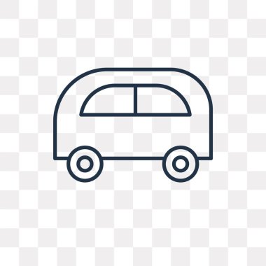 Hippi vektör anahat simgesini şeffaf arka plan üzerinde yüksek kalitede doğrusal hippi saydamlık kavramı izole olabilir kullanılan web ve mobil