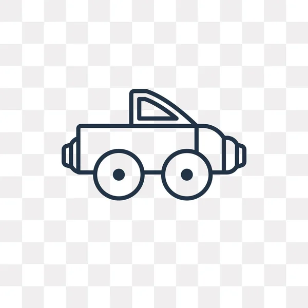 Icono Contorno Vector Camioneta Aislado Fondo Transparente Concepto Transparencia Camioneta — Archivo Imágenes Vectoriales