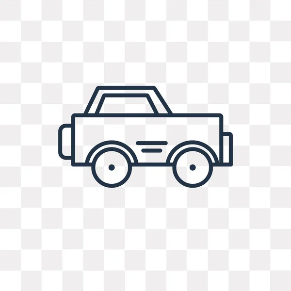 Auto Vektor Umriss Symbol Isoliert Auf Transparentem Hintergrund Qualitativ Hochwertige — Stockvektor