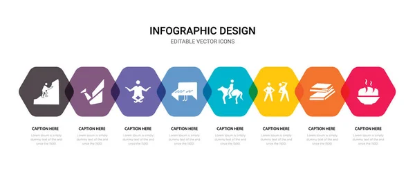 Simple conjunto de hornear, libro, ejercicio, iconos de equitación, contiene suc — Vector de stock