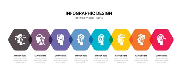 Eenvoudige set van idee, idee, denken, idee pictogrammen, bevat zoals — Stockvector