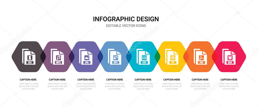 simple set of doc, pdf, py, csv icons, contains such as icons pp