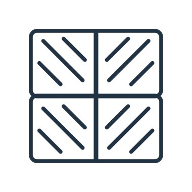 Beyaz arka plan üzerinde kaldırım şeffaf işareti izole kaldırım simge vektör